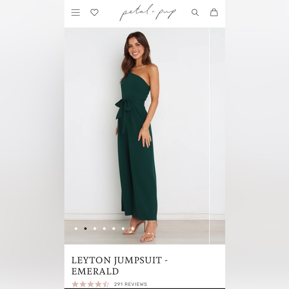 Petal & Pup Leyton Jumpsuit Emerald - L NWT (fits like a 12 or XL)